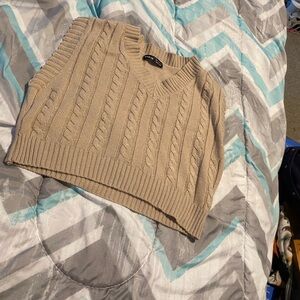 Sweater vest and Mini skirt